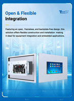 Computadora Industrial Android 10 Linux con Laminación Completa, Resistente al Agua IP65, Sin Ventilador, Marco Abierto, Pantalla Táctil Android A133
