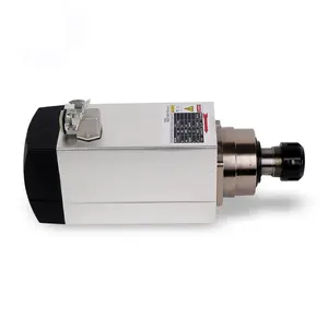 Eixo GDZ93x82-3.5 para cnc roteador er25 3.5kw 18000rpm, ar resfriamento, motor do eixo quadrado