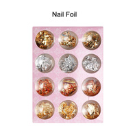 Kit d'art d'ongle avec 15 pinceaux 5 stylos à pointiller bandes d'or feuille papier cristal autocollants bricolage décoration outils ensemble pour manucure Art