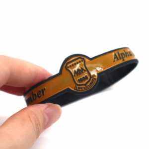 定制阿尔法生活会员希腊字母腕带联谊会希腊礼品腕带促销和商务礼品 - Product Image 4