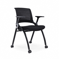 Chaise de formation empilable avec tablette d'écriture, fabrication OEM/ODM, chaise de conférence en maille durable pour la formation et les séminaires d'entreprise