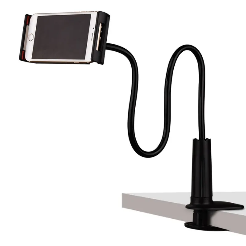 360 rotation desktop stand for tablets and phones universal flexible gooseneck holder for ipad iphone lazy brackets