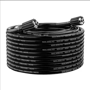 4000PSI 6 10 meters flexible high pressure washer hose assembly car wash with connector