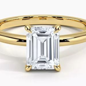 แหวนเงินแท้ 925 ประดับเพชรโมอิสซาไนต์ทรงกลม ชุบทอง จากเมจูริ จิวเวลรี่ ดีไซน์โดดเด่นไม่เหมือนใคร - Product Image 3