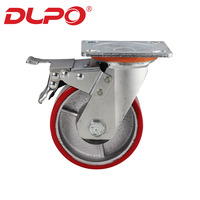 DLPO — roulettes à roulettes en fonte pour chariot mobile, produit de fabrication, pivotant en métal, robuste, application industrielle,