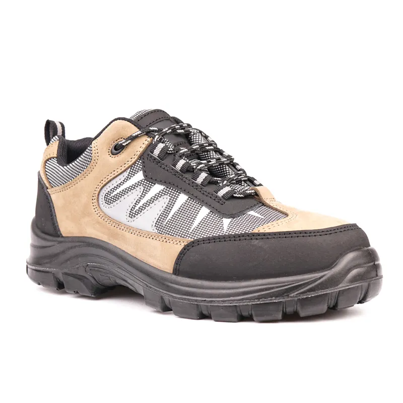 Sapatos de segurança do trabalho impermeáveis antiestáticos da areia do madeira do corte baixo oem com tampa de proteção