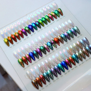 <strong>SHEENBOW</strong> Aurora Rainbow Unicorn Chrome Mirror Nail Powder Mermaid Nail Rubbing <strong>Pigments</strong> - Product Image 5
