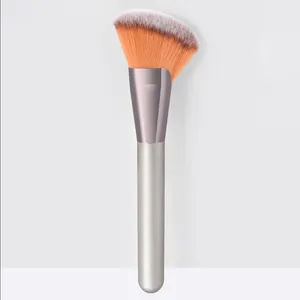 2024 Sang Trọng Vegan Make Up Bàn Chải Mỹ Phẩm Công Cụ Duy Nhất Màu Hồng Rượu Sâm Banh Vàng Tùy Chỉnh Nhãn Hiệu Riêng Bột Blush Đường Viền Trang Điểm Bàn Chải