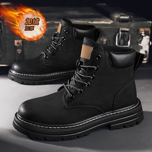 Botas de Invierno para Hombre y Mujer, con Cordones, Cálidas, con Suela Gruesa de Goma, Botines Casuales para Exteriores, de Cuero Genuino, para Trabajar - Product Image 5