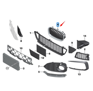 51137371686 le filet central droit noir convient à la <span class=keywords><strong>BMW</strong></span> série 1 F20 LCI - Product Image 4