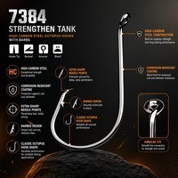 Anzuelo de pesca de acero con alto contenido de carbono, con púas, individual, paquete a granel - Activos de listado en Alibaba.com