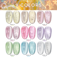 Populaire Miroir Aqueux 15ml Cat Eye Gel Polish Collection 9 Couleurs Hema TPO Free Jelly Cat Eye Gel Vernis À Ongles Gratuit Personnalisé