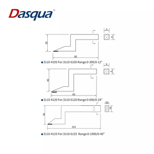 Dasqua Stainless Steel 0-300mm 0-1000mm 0.02 Graduation Type Vernier <b>Height</b> <b>Gauge</b> 0-600mm Calibrador De Altura 3110-6105 <b>Height</b> - Product Image 5