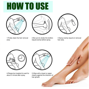 Spray Depilatorio OEM a Marchio Privato per Corpo, Braccia, Gambe, Ascelle e <span class=keywords><strong>Petto</strong></span>, Rimozione <span class=keywords><strong>Peli</strong></span> in 5 Minuti - Product Image 4