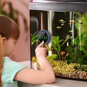 Thermomètre numérique à affichage LED pour la mesure de la température de l'aquarium, adapté aux poissons, aux tortues et aux aquariums - Product Image 6