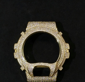 Boîtier <span class=keywords><strong>de</strong></span> montre Moissanite VVS Iced Out <span class=keywords><strong>en</strong></span> gros HipHop pour lunette <span class=keywords><strong>de</strong></span> montre DW5600, lunette <span class=keywords><strong>de</strong></span> montre Moissanite Iced Out unisexe - Product Image 4