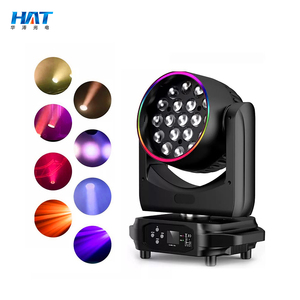 Hat 19x15W <span class=keywords><strong>RGBW</strong></span> <span class=keywords><strong>4in1</strong></span> <span class=keywords><strong>Zoom</strong></span> rửa di chuyển đầu ánh sáng trắng chùm cho Câu lạc bộ Đêm & KTV 15W điện DMX512 chế độ điều khiển - Product Image 2