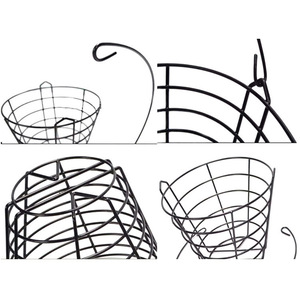 Golf Training Range Golf Ball Holder Basket with Handle Metal Range Golf Ball Baskets for Hitting Mat - Product Image 2