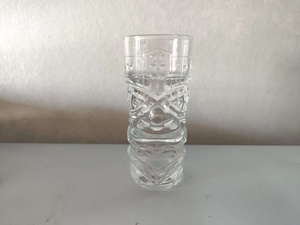 Tiki Style 410ml Highball Glass Vaso de agua elegante ecológico con patrón de mueca de cristal sin plomo Diseño único - Product Image 6