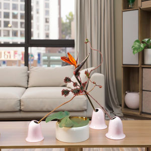 Petite base de récipient en céramique émaillée de style <span class=keywords><strong>japonais</strong></span> V Ase Original Flow Zen Flower Arrangement - Product Image 4