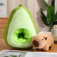Bonne vente Design moderne Capybara doux poupée sac à dos eau cochon d'inde en peluche mignon gros Capybara en peluche
