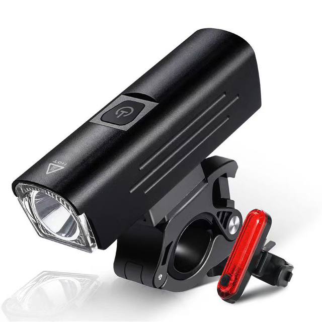 New 1300 Lumen Mountain Bike Front Headlight LED Lights Waterproof IPX6 USB Rechargeable with 4500mAh Built-In Battery