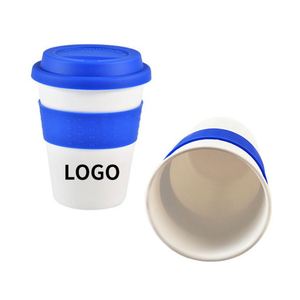 Customized <b>Reusable</b> Plastic Silicone Coffee Tea Mug Cooling Hot Water <b>Cup</b> for Giveaways - Product Image 1