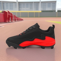 Chaussures de baseball d'entraînement pour hommes de la marque FUYING, modèle FUYING--5, en cuir microfibre, avec ressort métallique, vente en gros