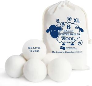 Lot <span class=keywords><strong>de</strong></span> 6 balles <span class=keywords><strong>de</strong></span> séchage en feutre <span class=keywords><strong>de</strong></span> <span class=keywords><strong>laine</strong></span> biologique réutilisables pour lessive, tailles XL, 3, 7 cm, 7,5 cm, 8 cm, en tissu <span class=keywords><strong>de</strong></span> <span class=keywords><strong>laine</strong></span>, prix <span class=keywords><strong>de</strong></span> gros - Product Image 5