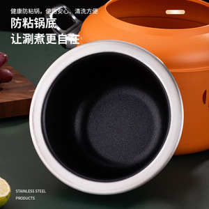 Stainless Steel Mini Hot Pot 2.1L-4L Portable With Double Handles For Camping Cooking - Product Image 5