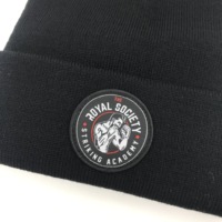 Bonnet d'hiver unisexe pour hommes et femmes, personnalisable avec étiquette, bonnet en tricot à la mode avec motif camouflage, vente en gros