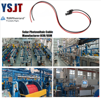 Cable de aislamiento XLPO para sistema de alimentación, Cable MultiCore fotovoltaico DC 2, 5 mm2 de cobre estañado de 6mm con certificación TUV, 1 unidad, 2 unidades