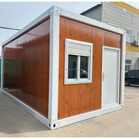 Maison conteneur portable à assemblage rapide de 20 pieds avec structure en acier pour la vie en plein air