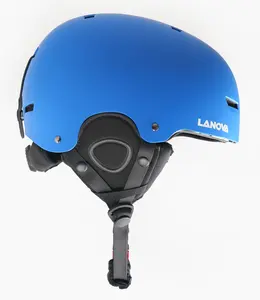 Helm Keselamatan ski portabel dewasa, helm cetakan custom untuk olahraga ski