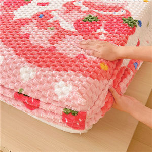 Sábana de bolsillo profundo de alta elasticidad con Oso de dibujos animados para niños, Funda de colchón, Sábana bajera, funda de cama, juego de cama, sábanas para el hogar - Product Image 4