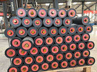 Rouleaux de guidage industriels JUXIN en caoutchouc avec composants en polyuréthane et acier inoxydable, roulement à billes à gorge profonde