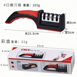 Manual 4-Stage Eco-Friendly Multi-Grit Suction Base <b>Knife</b> <b>Sharpener</b> Tungsten Steel Ceramic Stone for Kitchen <b>Knife</b> Polishing - Product Image 3