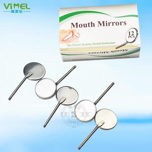 Endoscopio Dental Manual con Espejo, Material Plástico y Metálico, Herramienta de Examen, Mango Óptico Plano para Dentistas - Product Image 1