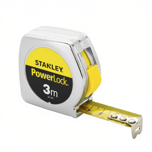 Cinta métrica Stanley PowerLock de 3 m con caja metálica y mecanismo de bloqueo para mediciones de precisión - Product Image 2