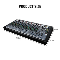 Gooermi DMT16 350W Amplificateur de puissance audio 16 canaux avec réverbération, 99 DSP, interface USB, impédance 8ohm 4ohm, boîtier métallique
