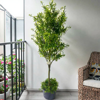 Élégant Olivier Artificiel de 90 cm pour Décoration Intérieure – Plante Décorative en Plastique PE