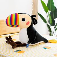 Animal en peluche oiseau Dodo drôle | Oreiller en peluche doux rempli de coton PP pour enfants Soulagement du stress Décoration intérieure et cadeaux