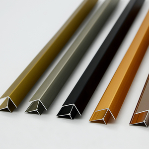 Dekorasi rumah ubin Strip profil aluminium dinding dekoratif logam Trim Strip untuk transisi - Product Image 4