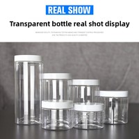 Bouteille en plastique PET à bouchon blanc de 83 grammes, 500 ml, distributeur d'échantillons cosmétiques, crème, poudre, sous-bouteille, vente en gros disponible