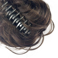 Meilleure vente en gros, prix d'usine, chouchous et pinces à cheveux pour chignon, chouchous élégants pour cheveux humains, chignon noir naturel