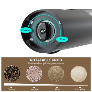 Base-Charging Gravity Electric <b>Pepper</b> Mill Automatic <b>Pepper</b> <b>Grinder</b> Rechargeable Stainless Steel Salt and <b>Pepper</b> <b>Grinders</b> - Product Image 4