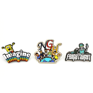Pin de solapa de metal esmaltado personalizado, <span class=keywords><strong>mini</strong></span> de 2 cm, chapado en oro y plata, de aleación de latón y zinc, con esmalte blando y duro, venta al por mayor con MOQ bajo - Product Image 4