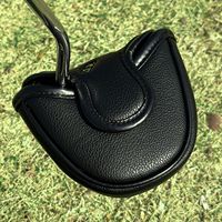 Housse de putter de golf en PU de haute qualité avec broderie, fermeture magnétique, demi-rond, personnalisation en usine, échantillons gratuits