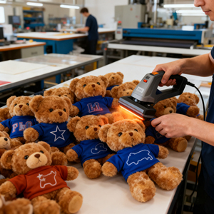 Oso de Peluche con Logotipo Personalizado, Uniforme Profesional, Juguete de Peluche Promocional, Impresión UV, Material de Peluche para Regalos de Boda - Product Image 1