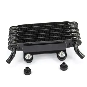 Universal High Quality Motorcycle Engine Oil Cooler Suit For Honda Yamaha 200mm Black